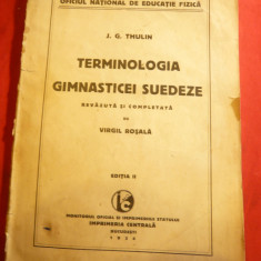 J.G Thulin- Terminologia Gimnasticii Suedeze -1934 -revazuta si completata V.Ros