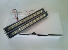 Proiectoare Lumini de Zi DRL 9 SMD-uri Lumina Alba 12V AL-TCT-1759 foto