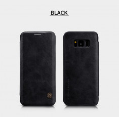 Husa Samsung Galaxy S8 Plus Qin Leather by Nillkin Neagra foto