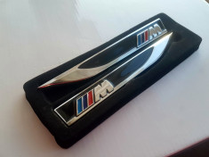 Set 2 embleme BMW M aripi laterale metal foto