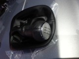 Schimbator VW Passat B5 1996-2004, 5 trepte, Manson Piele Ecologica, Nuca Cauciucata Gri, Diametru 13mm, Rama Cromata