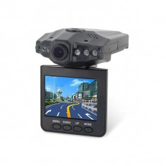 Camera video auto DVR cu inregistrare HD H198 + card 8gb, negru foto