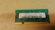 Ram Laptop hynix 512 MB DDR2 PC2-5300S HYMP564S64BP6-Y5 foto