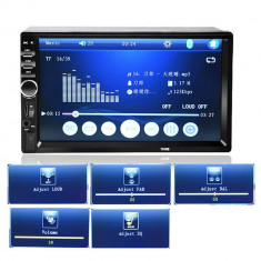 Player Multimedia Auto 2DIN Radio, MP5 Display 7&amp;quot; HD TouchScreen, Bluetooth, USB, TF, AUX foto