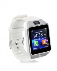 Ceas Smartwatch cu Telefon DZ09 White foto