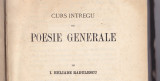 Cumpara ieftin I. Heliade Radulescu, Curs intregu de poesie generale, Bucuresti 1868