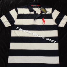 TRICOU BARBATI 4XL GEN FIRMA RALPH LAUREN DUNGI ALBE BLEUMARIN GULER 100% BUMBAC