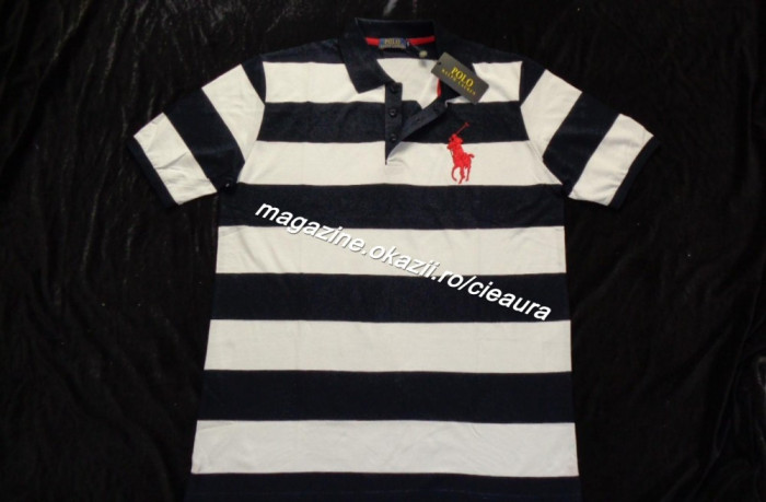 TRICOU BARBATI 4XL GEN FIRMA RALPH LAUREN DUNGI ALBE BLEUMARIN GULER 100% BUMBAC