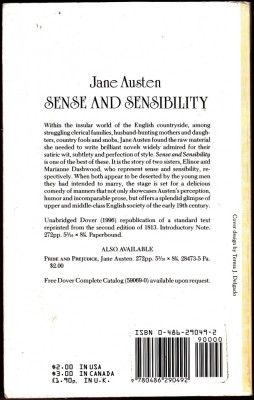 Jane Austen, Sense and sensibility, in limba engleza foto
