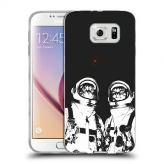 Husa Samsung Galaxy S7 G930 Silicon Gel Tpu Model Astronaut Cats foto