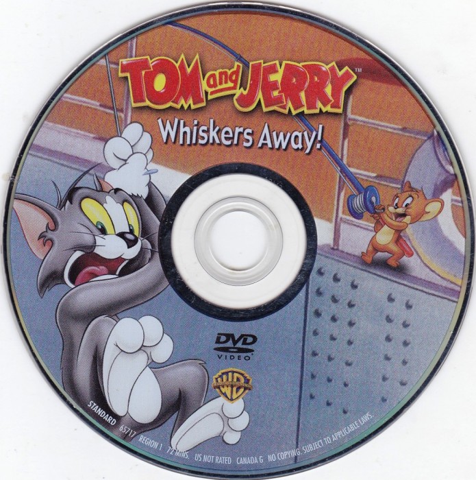 DVD desene animate Tom si Jerry, Whiskers Away, in limba engleza, netritat