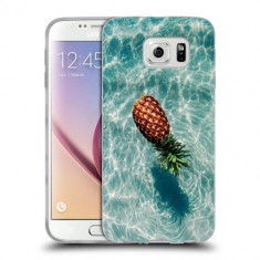 Husa Samsung Galaxy S6 Edge Plus G928 Silicon Gel Tpu Model Floating Pineapple foto