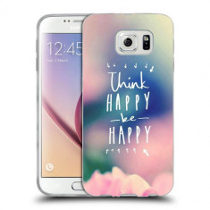Husa Samsung Galaxy S6 Edge Plus G928 Silicon Gel Tpu Model Think Positive foto
