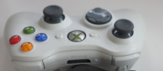 Joystick Gamepad Controller Wireless original Microsoft Xbox360 culoare ALB foto