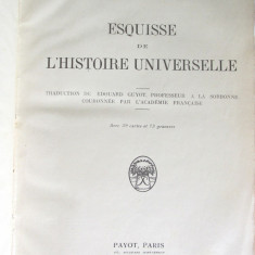 Carte veche: "ESQUISSE DE L'HISTOIRE UNIVERSELLE", H.G. Wells, 1930. Cu 39 harti