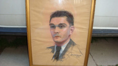 Tablou - Ioan Sima - Autoportret - 1941 - creion foto