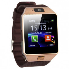 Ceas Smartwatch cu Telefon DZ09 Gold foto