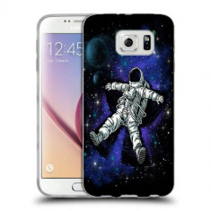 Husa Samsung Galaxy S7 Edge G935 Silicon Gel Tpu Model Space Astronaut foto