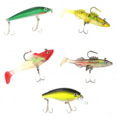 Oferta! Set 5 momeli pescuit Dunlop Predator Lure foto