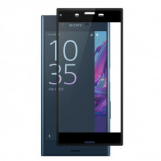Folie protectie sticla securizata full size pentru Sony Xperia XZ, negru foto