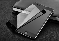 Folie protectie sticla securizata Full Cover ecran Apple iPhone 7 Plus BLACK foto