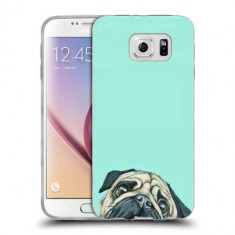 Husa Samsung Galaxy S6 Edge G925 Silicon Gel Tpu Model Curious Pug foto