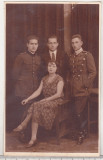 Bnk foto Fotografie de grup cu militari - Foto-Pax Ed Bucovsky Bucuresti, Romania 1900 - 1950, Sepia, Portrete