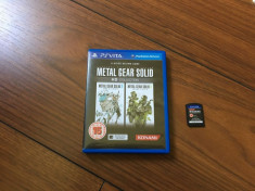 Joc PS VITA Metal Gear Solid 2 si 3 HD Collection Sons of Liberty si Snake Eater foto