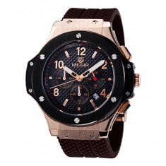 Ceas sport Megir Chronograph MN3002G/BK1 3-Dial cu afisaj Data, maro foto