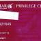 Pentru colectionari, card plastic membru Qatar Airways Privilage Club