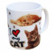 Cana ceramica I love my cat