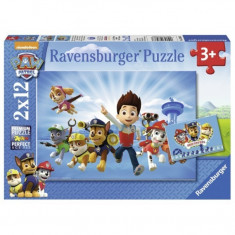 Puzzle Ryder si patrula cateilor, 2x12 piese Ravensburger foto