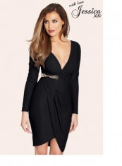 Rochie Lipsy Jessica Wright mulata petrecuta neagra 40 noua foto