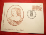 Carte Postala M-me de Sevigne - Portret ,cu stamp. Imprimerie Timbre Periqueux, Circulata, Printata