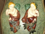 Set de 2 superbe aplice din majolica piese foarte elegante,