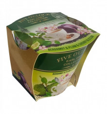 Lumanare Five O&amp;#039; Clock Bergamot &amp;amp;amp; Plum &amp;amp;amp; Cherry Blossom, 115 gr foto