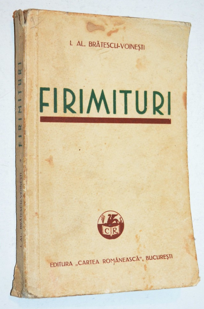 Carrot Eight Lake Taupo Firimituri - I. Al. Bratescu-Voinesti 1939 | Okazii.ro