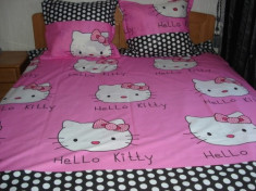 Lenjerie de pat Hello Kitty 2 persoane foto