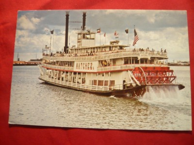 Ilustrata - Vapor cu zbaturi la New Orleans SUA foto