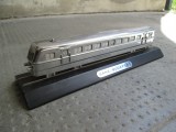 Macheta tren Ganz Budapest, din bronz cromat, model trenulet 23 centimetri