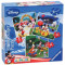 Puzzle Clubul lui Mickey Mouse, 3 bucati in cutie 25/36/49 piese Ravensburger