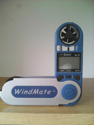 Anemometru portabil WindMate 100 cu paleta orientare in vant foto