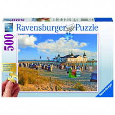 Puzzle Sezlonguri pe plaja, 500 piese Ravensburger foto