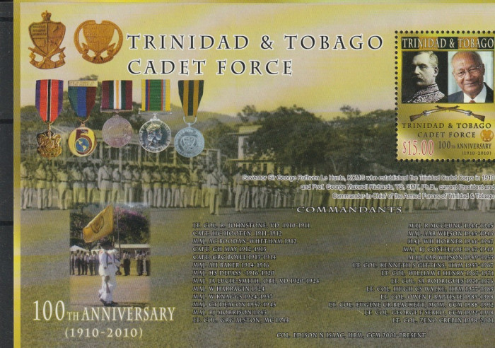 Armata heraldica unitatea de cadeti,Trinidad.