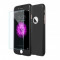 Husa fata-spate pentru iPhone 6 / 6s (Black) + Folie de sticla gratis