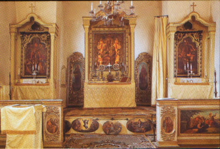Romania - CP nec-500 ani Hagigadar Biserica armeana 1512-2012-Altar-2/scan
