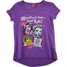Tricou mov Monster High Ghouls, pentru fetite foto