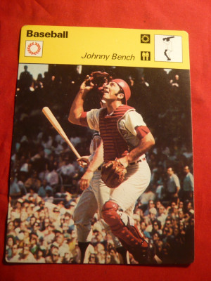 Ilustrata Sport -Baseball - Johnny Bench -1977 foto