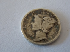 Moneda argint one dime 1925 foto