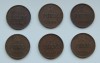 SV * Finlanda / Rusia tarista LOT 1 PENNI 1900-1909-1911-1914-1915-1916 +/-XF, Europa, Cupru (arama)